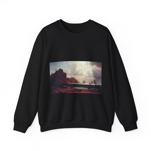 BIERSTADT, Albert - The Marina Piccola (Artwork) Crewneck Sweatshirt