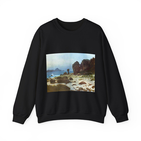 BIERSTADT, Albert - Bay of Monterey (Artwork) Crewneck Sweatshirt