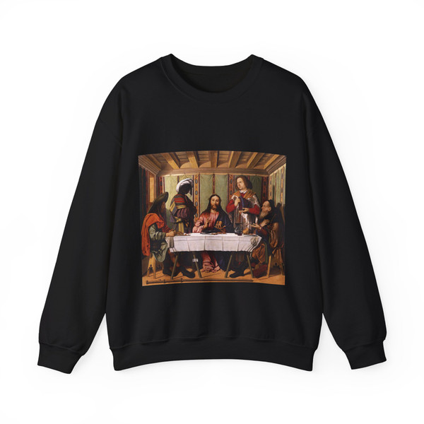 MARZIALE, Marco - Supper at Emmaus (Artwork) Crewneck Sweatshirt
