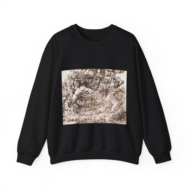LEONARDO da Vinci - Natural disaster (Artwork) Crewneck Sweatshirt