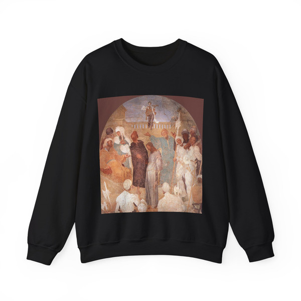 PONTORMO, Jacopo - Christ before Pilate (Artwork) Crewneck Sweatshirt