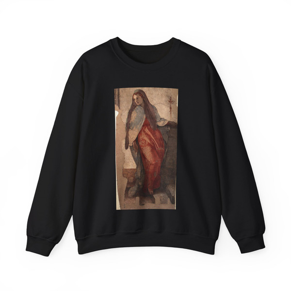 PONTORMO, Jacopo - Annunciation (detail)2 (Artwork) Crewneck Sweatshirt
