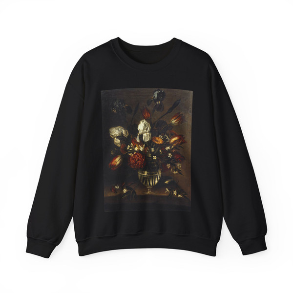 PONCE, Antonio - Vase of Flowers2 (Artwork) Crewneck Sweatshirt