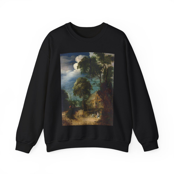GOVAERTS, Abraham - Wooded Landscape2 (Artwork) Crewneck Sweatshirt