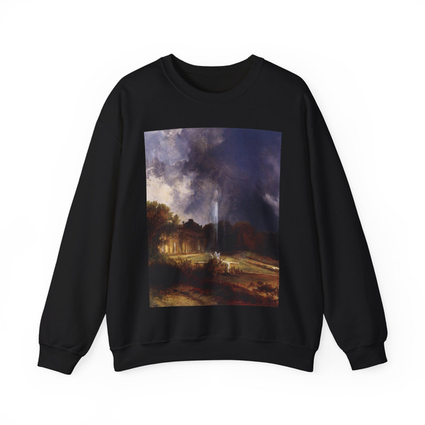 BLECHEN, Karl - Sanssouci Palace (Artwork) Crewneck Sweatshirt