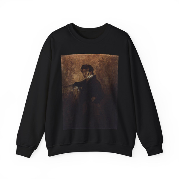 BLECHEN, Karl - Self-Portrait (Artwork) Crewneck Sweatshirt