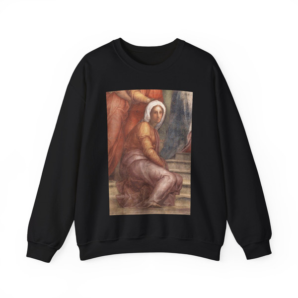 PONTORMO, Jacopo - Visitation (detail) (Artwork) Crewneck Sweatshirt