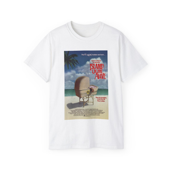 IT'S ALIVE III ISLAND OF THE ALIVE 1987 Movie Poster - T-Shirt