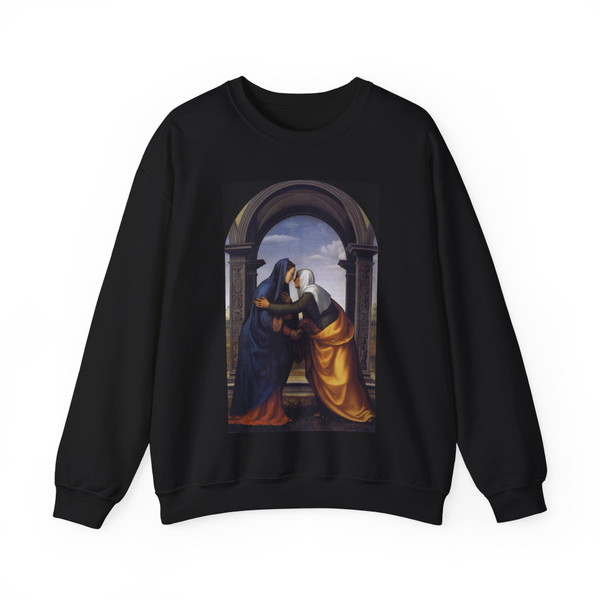 ALBERTINELLI, Mariotto - Visitation (Artwork) Crewneck Sweatshirt