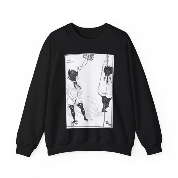 BEARDSLEY, Aubrey - atheniandistress_e (Artwork) Crewneck Sweatshirt