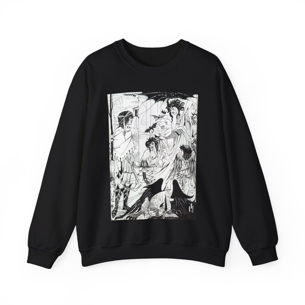 BEARDSLEY, Aubrey - Dreams (Artwork) Crewneck Sweatshirt
