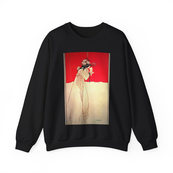 BEARDSLEY, Aubrey - Isolde (Artwork) Crewneck Sweatshirt