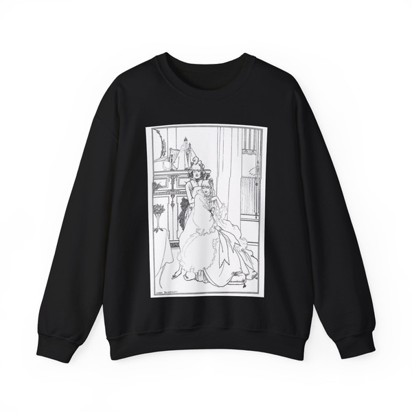 BEARDSLEY, Aubrey - coiffing (Artwork) Crewneck Sweatshirt