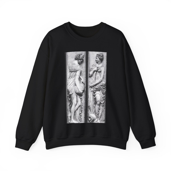 GOUJON, Jean - Nymphs (detail)3 (Artwork) Crewneck Sweatshirt