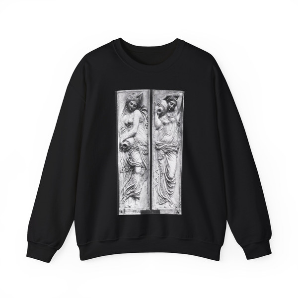 GOUJON, Jean - Nymphs (detail)2 (Artwork) Crewneck Sweatshirt