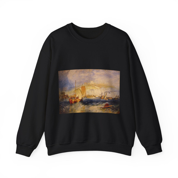 TURNER, Joseph Mallord William - Dover Castle (Artwork) Crewneck Sweatshirt