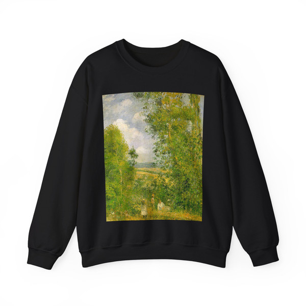 PISARRO Camille - Resting in the Woods at Pontoise (Artwork) Crewneck Sweatshirt