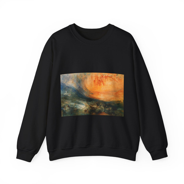 TURNER, Joseph Mallord William - Goldau (Artwork) Crewneck Sweatshirt