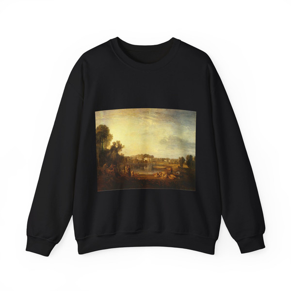 TURNER, Joseph Mallord William - Pope-s Villa at Twickenham (Artwork) Crewneck Sweatshirt