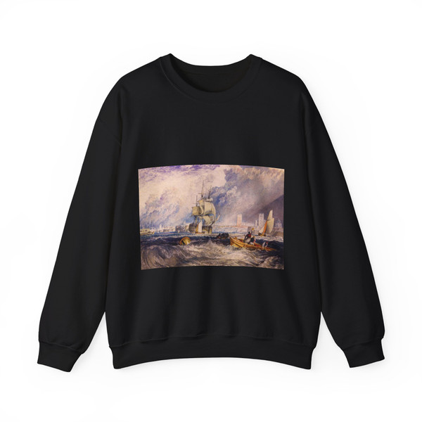 TURNER, Joseph Mallord William - Portsmouth (Artwork) Crewneck Sweatshirt