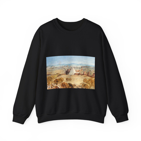 TURNER, Joseph Mallord William - Rome From Monte Testaccio (Artwork) Crewneck Sweatshirt