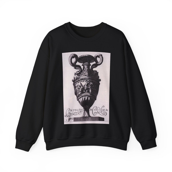 POLIDORO da Caravagio - Design for a Vase (Artwork) Crewneck Sweatshirt