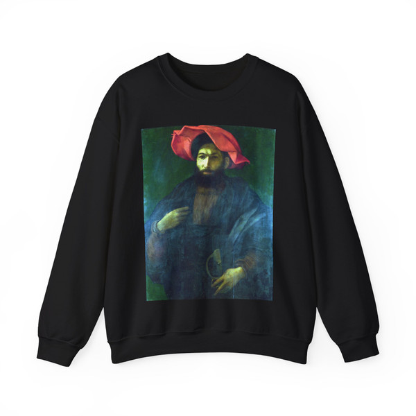 POLIDORO da Caravagio - A Knight of Saint John (Artwork) Crewneck Sweatshirt