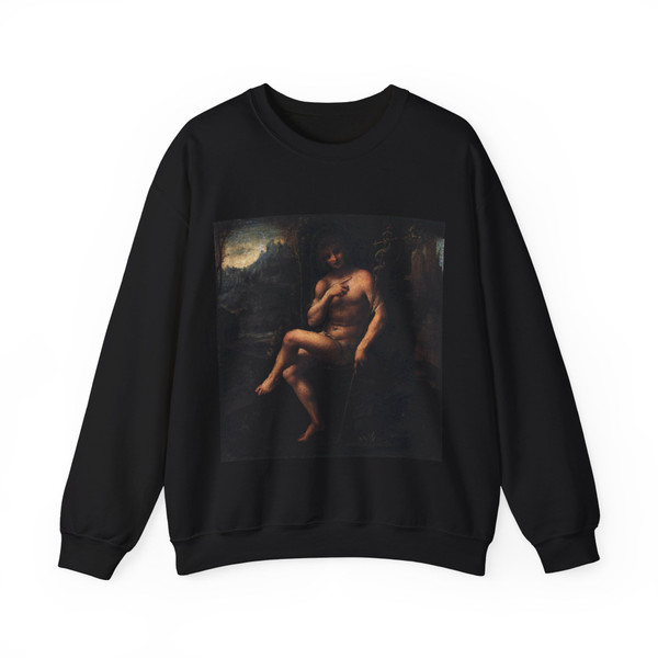 LANINO, Bernardino - St John the Baptist in the Wilderness (Artwork) Crewneck Sweatshirt