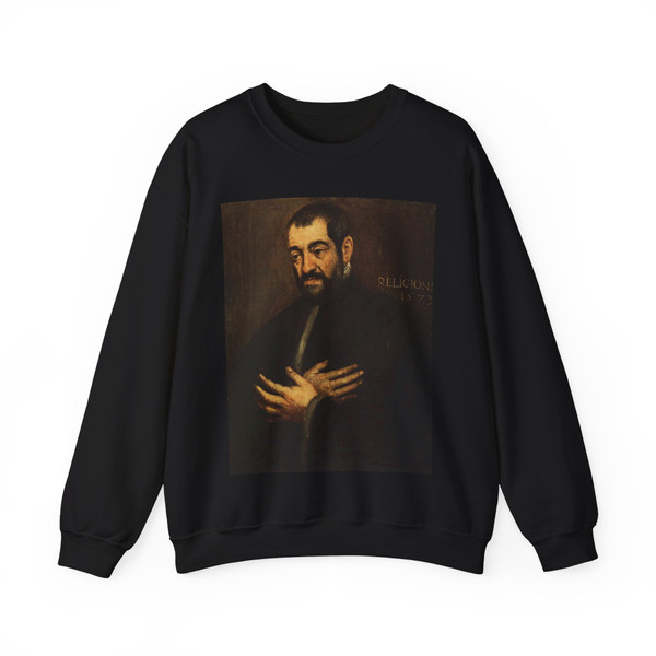 TINTORETTO, Jacopo Robusti - Portrait of a Man2 (Artwork) Crewneck Sweatshirt