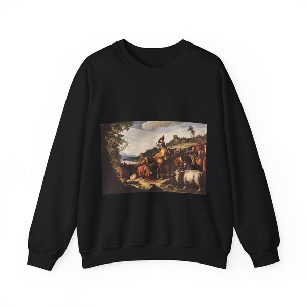 LASTMAN, Pieter Pietersz - Abraham's Journey to Canaan (Artwork) Crewneck Sweatshirt