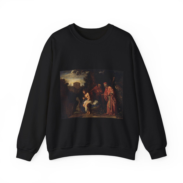 LASTMAN, Pieter Pietersz - Susanna and the Elders (Artwork) Crewneck Sweatshirt