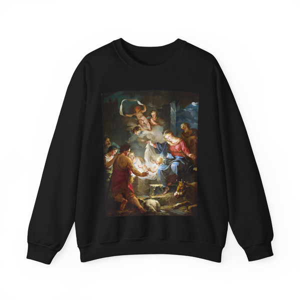 PIERRE, Jean-Baptiste-Marie - Nativity (Artwork) Crewneck Sweatshirt