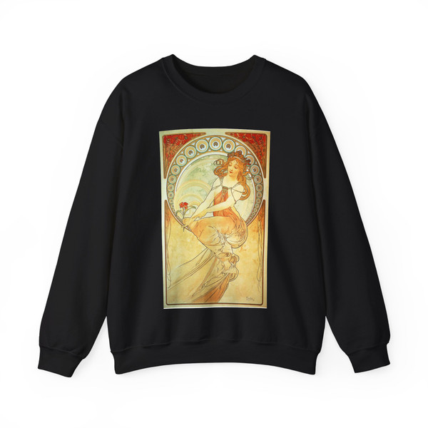 MUCHA, Alphonse Maria - 106 (Artwork) Crewneck Sweatshirt