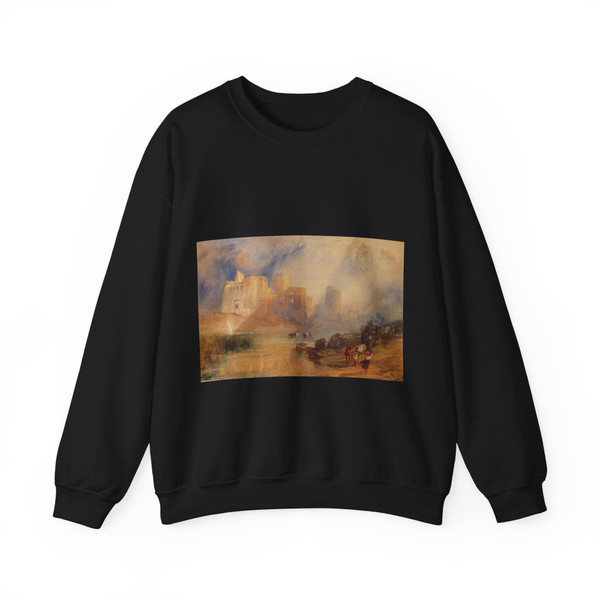 TURNER, Joseph Mallord William - Kidwelly Castle (Artwork) Crewneck Sweatshirt