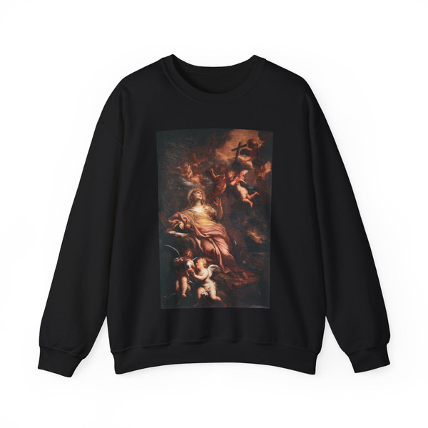 PIOLA, Domenico - Magdalene in the Desert (Artwork) Crewneck Sweatshirt
