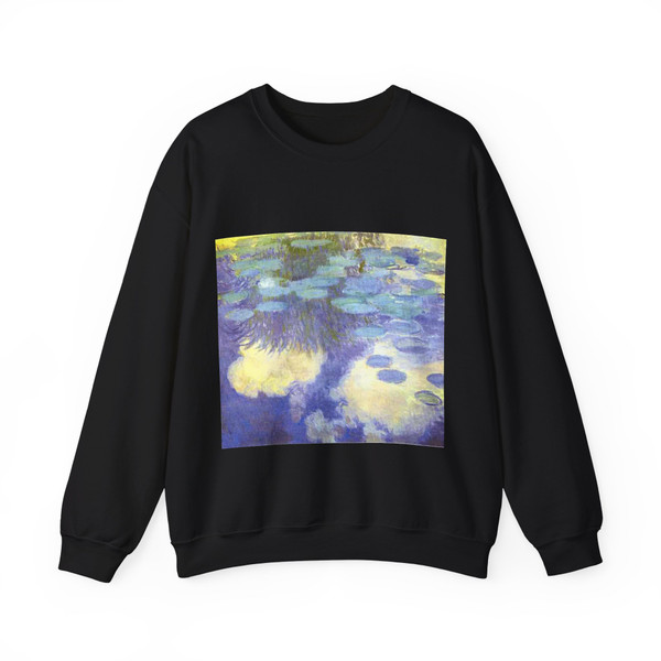 MONET, Claude - Water-Lilies II (Artwork) Crewneck Sweatshirt