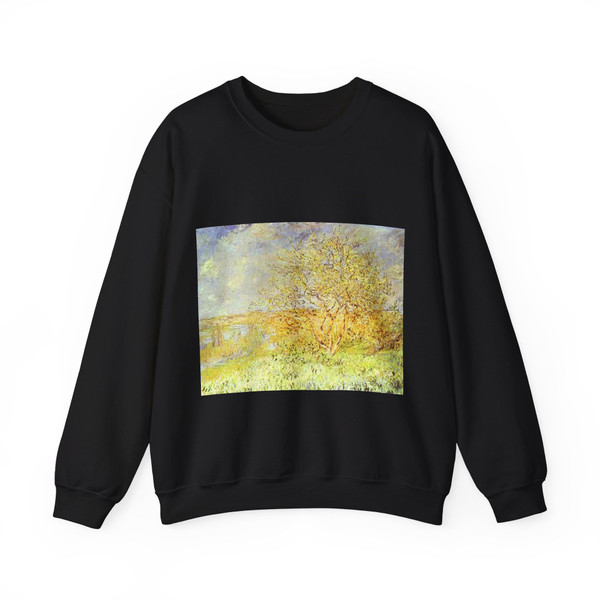 MONET, Claude - Vatheuil in the Summer (Artwork) Crewneck Sweatshirt
