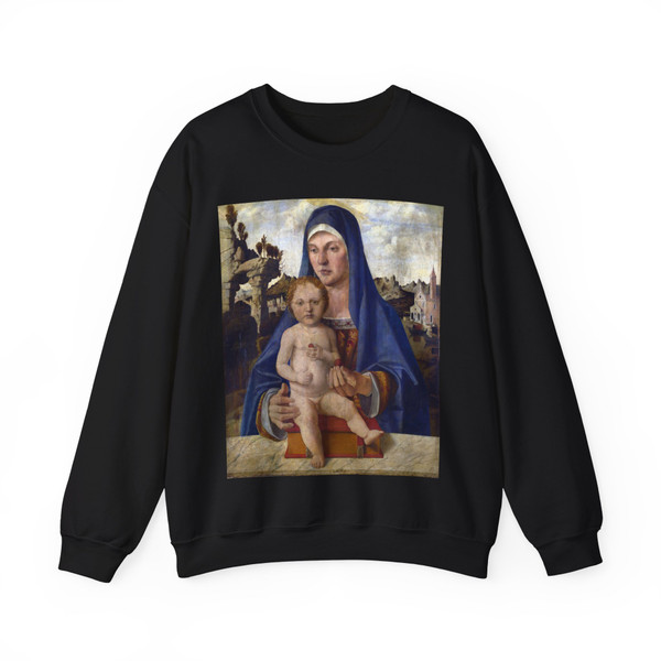 MONTAGNA, Bartolomeo - The Virgin and Child (1) (Artwork) Crewneck Sweatshirt
