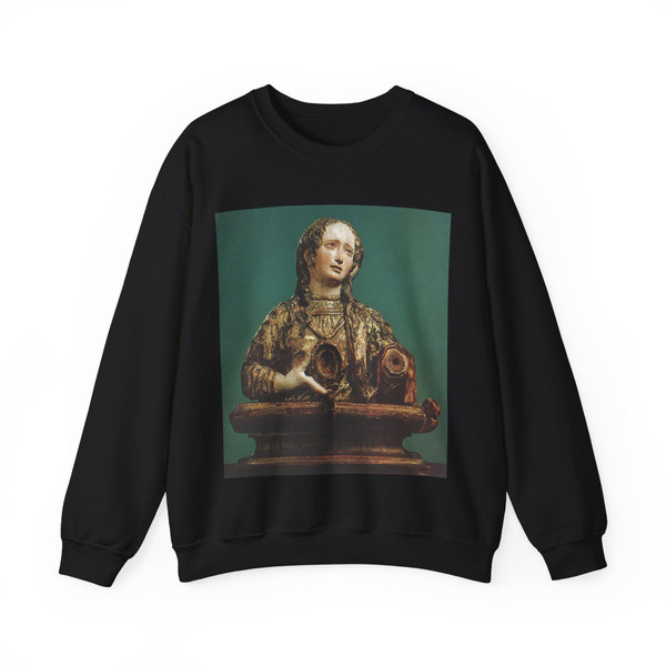 MONTANES, Juan Martinez - Bust on a Reliquiary (Artwork) Crewneck Sweatshirt