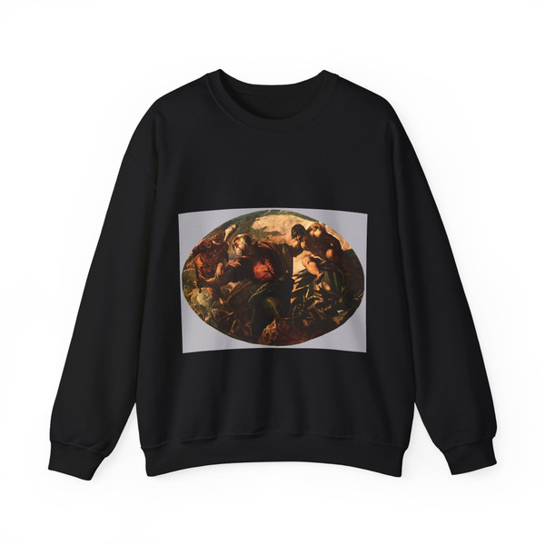 TINTORETTO, Jacopo Robusti - The Sacrifice of Isaac (Artwork) Crewneck Sweatshirt