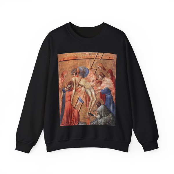 PIETRO DA RIMINI - Deposition from the Cross (Artwork) Crewneck Sweatshirt