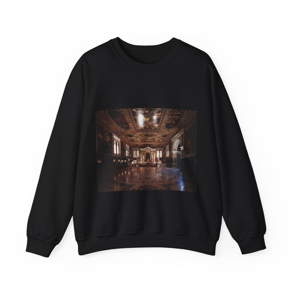 TINTORETTO, Jacopo Robusti - View of the Sala Superiore2 (Artwork) Crewneck Sweatshirt