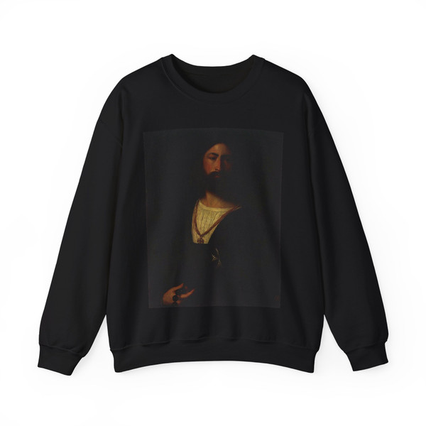 TIZIANO Vecellio - A Knight of Malta (Artwork) Crewneck Sweatshirt