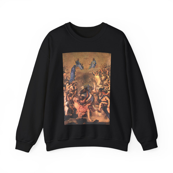 TIZIANO Vecellio - Adoration of the Holy Trinity (Artwork) Crewneck Sweatshirt