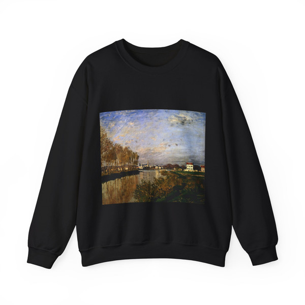 MONET, Claude - The Seine at Argenteuil (Artwork) Crewneck Sweatshirt