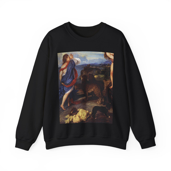 TIZIANO Vecellio - Bacchus and Ariadne (detail) (Artwork) Crewneck Sweatshirt