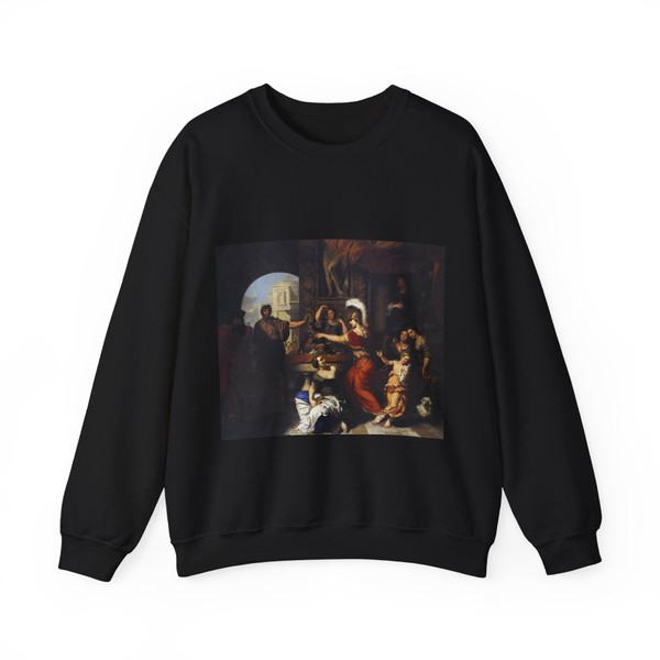 LAIRESSE, Gerard de - Achilles Discovered among the Daughters of Lycomedes2 (Artwork) Crewneck Sweatshirt