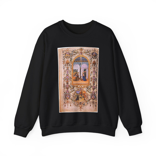 CHERICO, Francesco Antonio del - Prayer Book of Lorenzo de' Medici (Artwork) Crewneck Sweatshirt