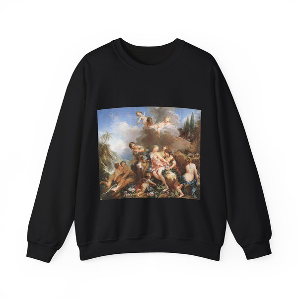 BOUCHER, Francois - 1. until 1749 - The Rape of Europa (Artwork) Crewneck Sweatshirt