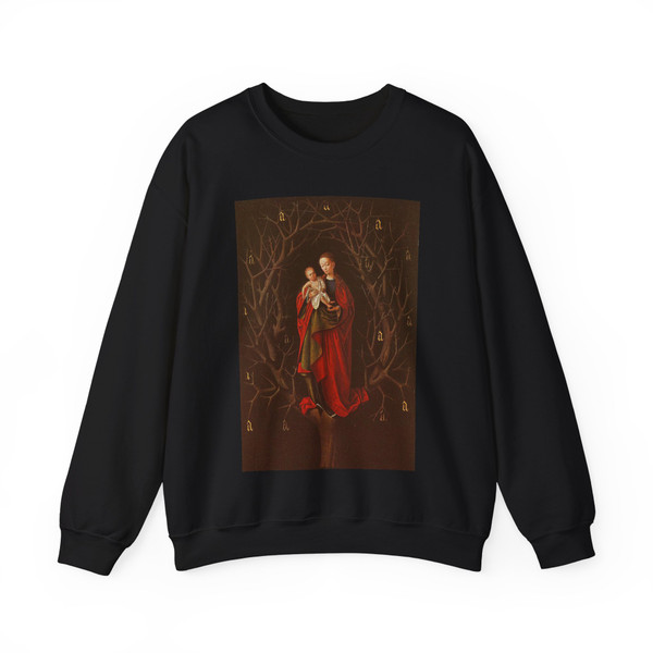 CHRISTUS, Petrus - Our Lady of the Barren Tree (Artwork) Crewneck Sweatshirt
